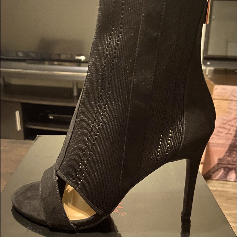 Black Stiletto Booties